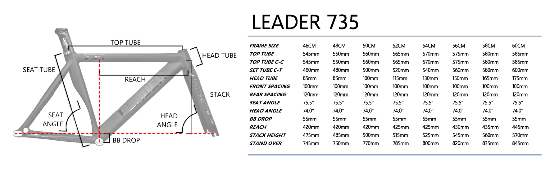 2021 LEADER 735 with Carbon Aero Seat Post – LEADER BIKES