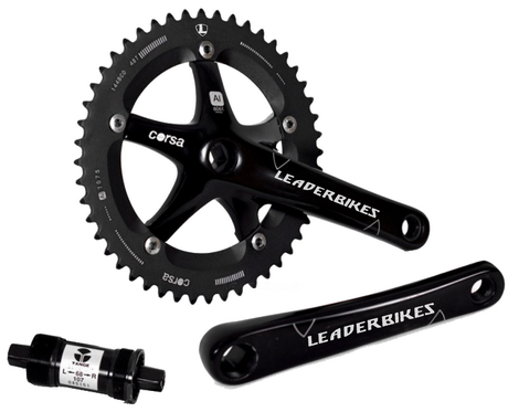 LEADER BIKES Corsa Crankset LT with Tange BB LEADER BIKES Corsa Crankset LT with Tange BB